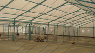 Blue Colored Portable Storage Tents Waterproof Steel As Semi - Permanent Warehouse