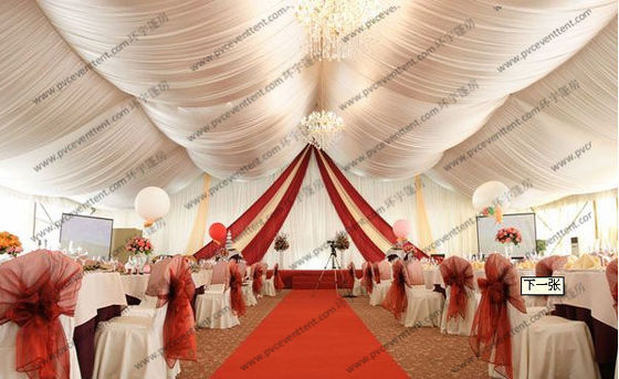 High End Pagoda Party Tent With Inside Lining Decorations As Banquet Hall